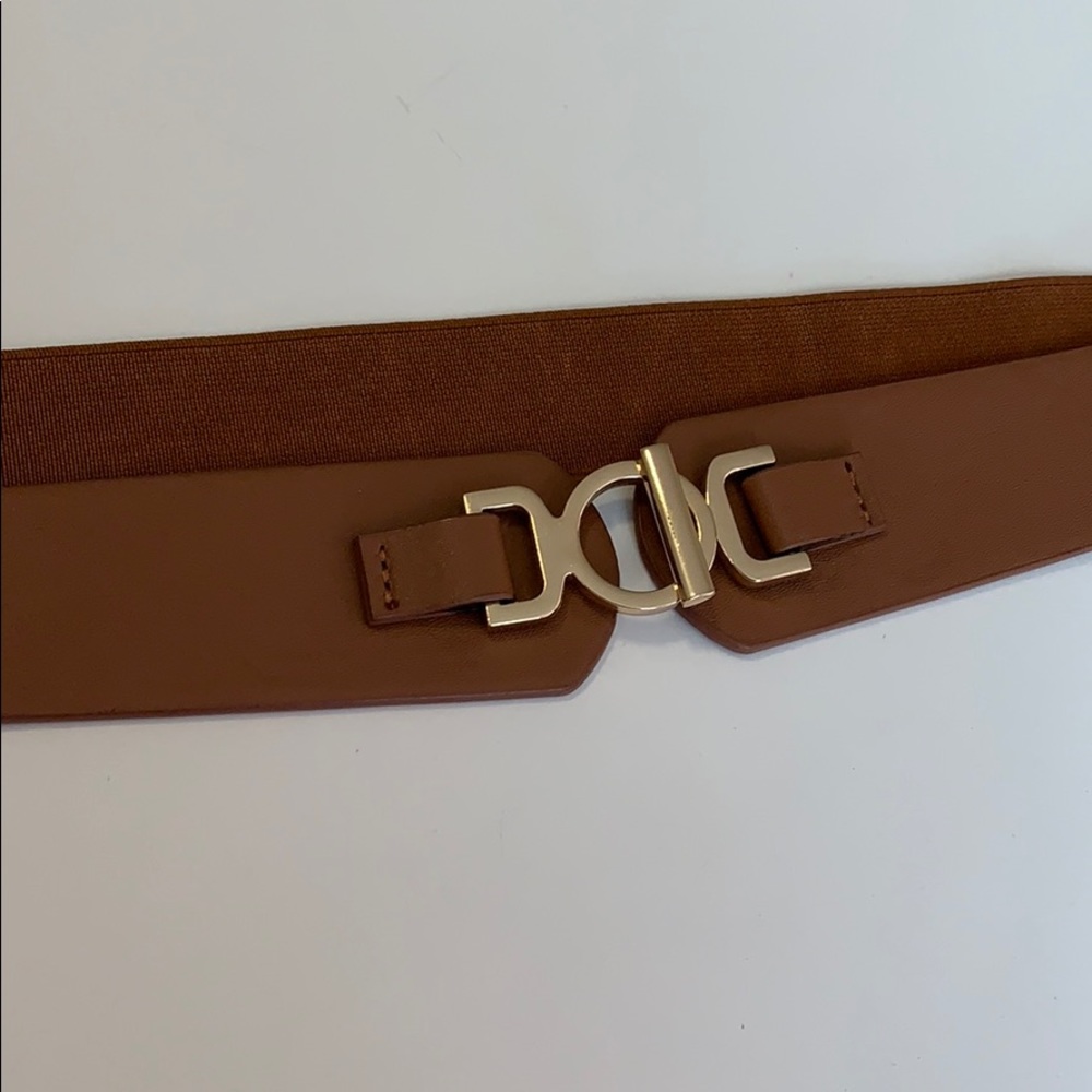 Belgo Lux Brown Stretch Belt | M/L | NWOT